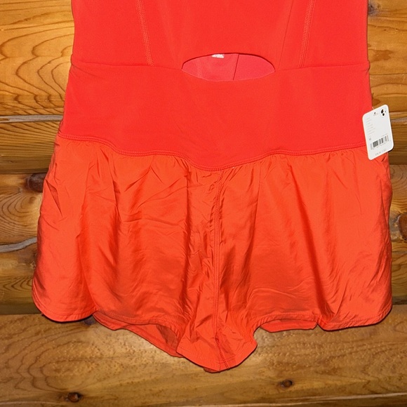 Free People NWT Righteous Runsie Size Medium in Flame - Picture 7 of 10